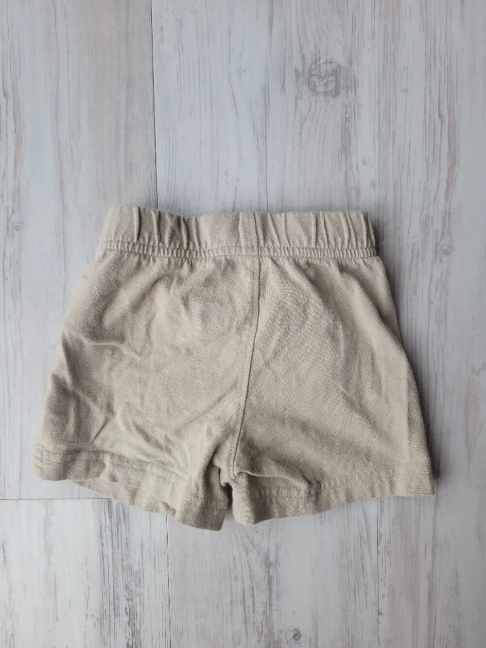 Baby Gap 2 pair shorts heathered gray and tan size 6-12 months